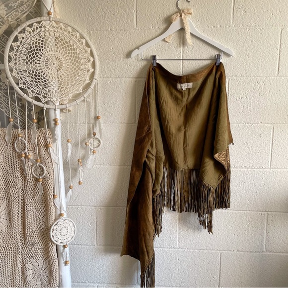 NWT Free People X Brenda Knight Riverbend Suede Skirt - Picture 4 of 15